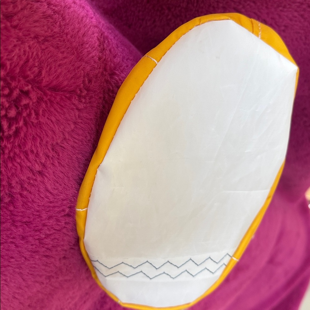 Sea Bags made w/ recycled sails! Yellow & White Bucket Bag. Nautically Chic. - Picture 11 of 11